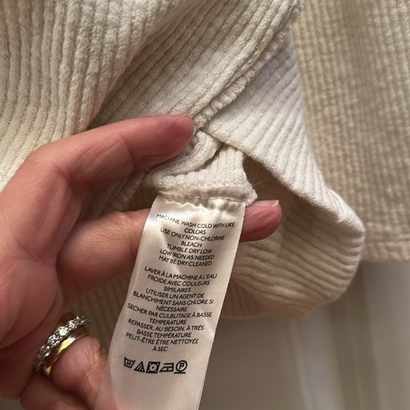 Cream Free People Casey tunic, size XL NWT - Picture 6 of 12